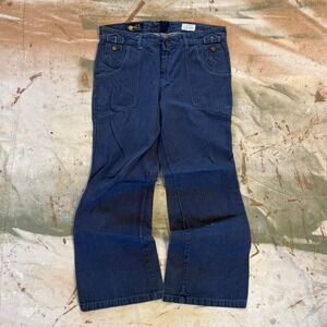 Vintage 1980s Wheel wide leg Jeans Measure 34x28
